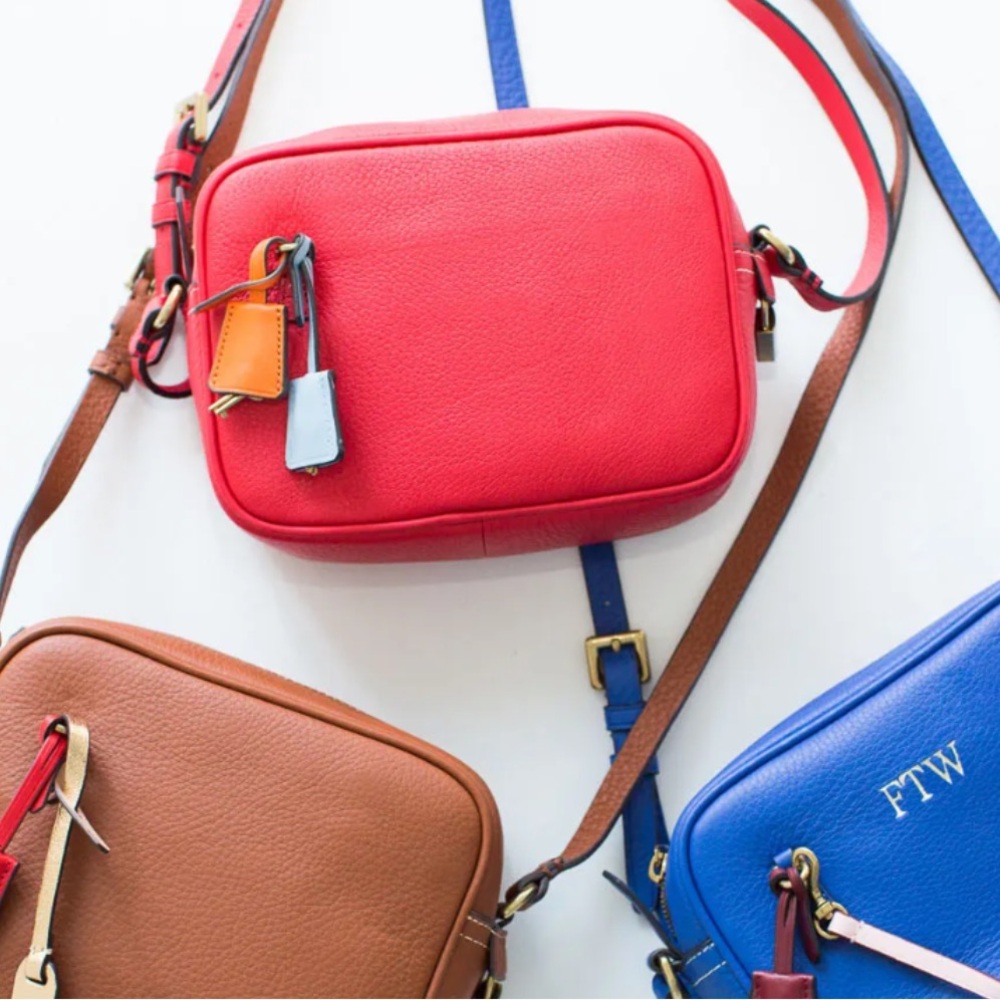 J.CREW Red Signet Crossbody Bag, EUC.